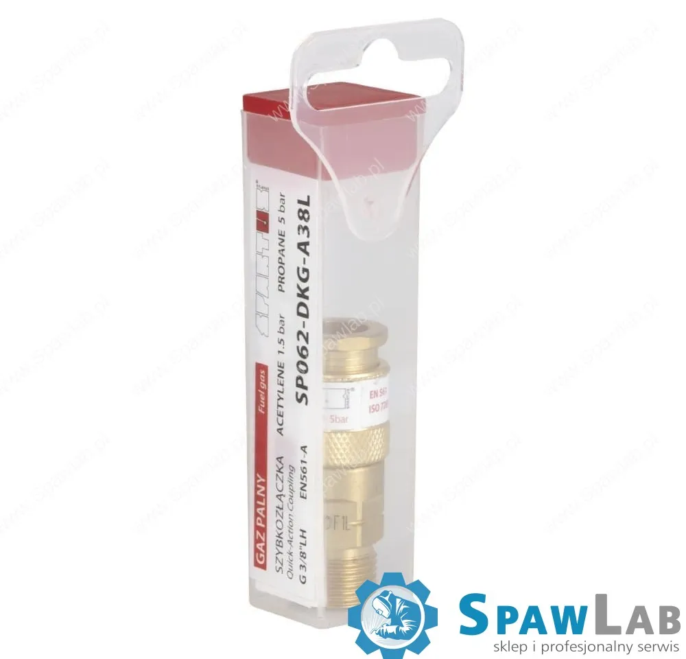 Spartus Szybkozłączka przypalnikowa - gniazdo z gwintem zew. G 3/8”LH (gaz palny), zdjęcie 2