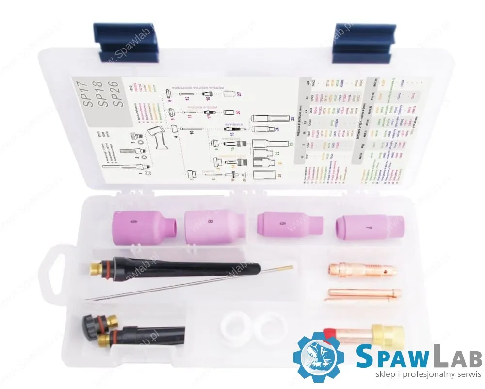 Spartus TIG BOX STANDARD 17/18/26 zestaw na elektrodę 3.2mm