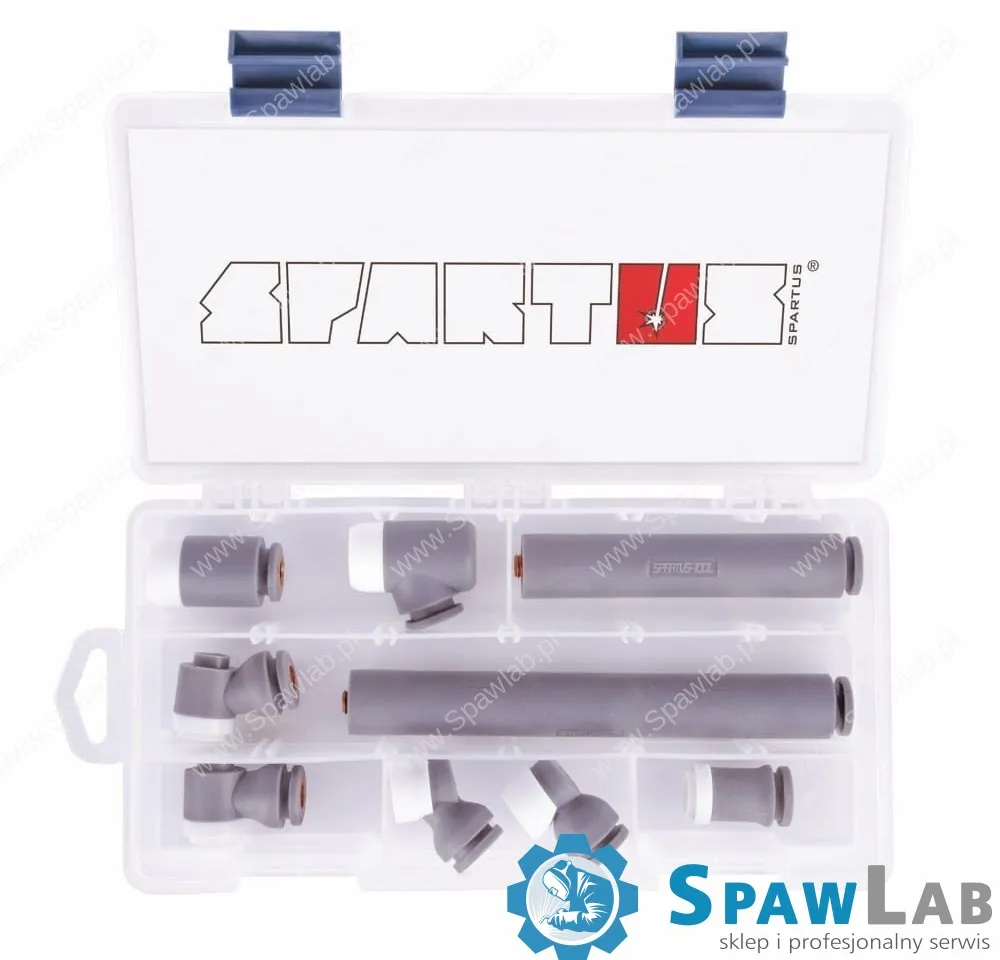 Spartus TIG BOX zestaw główek i przedłużek do palnika SP155F/SP225F/235F
