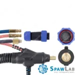 Spartus Uchwyt ręczny TIG 250RA (główka 9-90R) 8m, seria Spartus Pro, mini 4B, pakiet x, z przyłączem Spartus®, zdjęcie 3