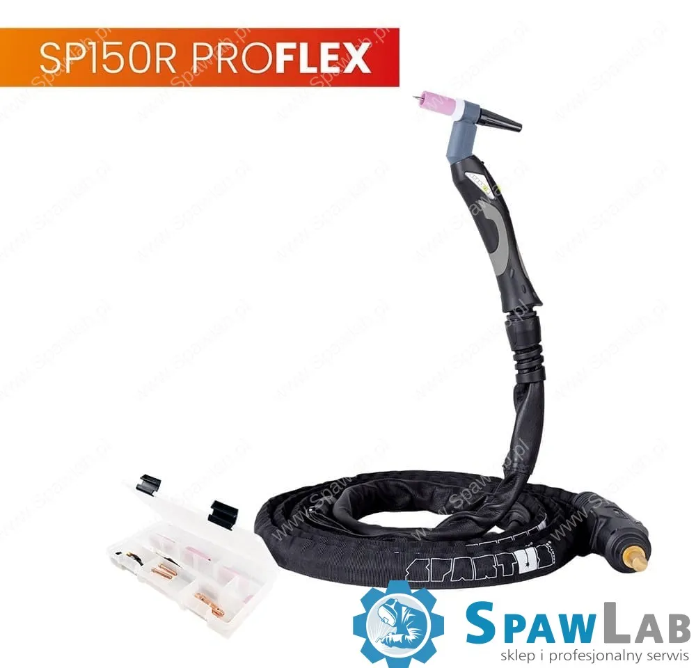 Spartus Uchwyt TIG 150R z obrotową główką SP9-90R, 4m, seria ProFLEX, 1B, pakiet U, SK35, 30cm wężyka, Rec6