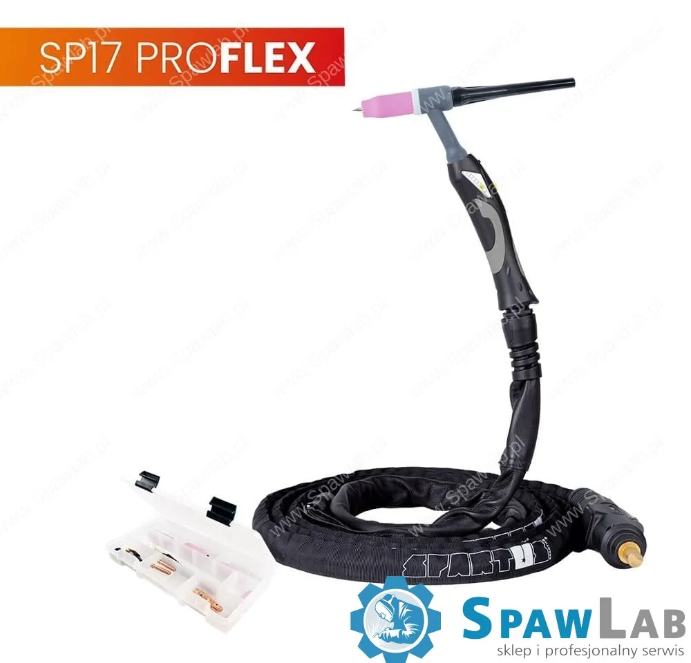 Spartus Uchwyt TIG 17, 4m, seria ProFLEX, mini 1B, pakiet U, SK35, 30cm wężyka, Rec6