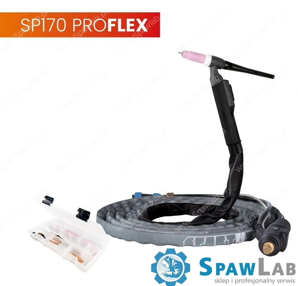 Spartus Uchwyt TIG 170, 4m, seria ProFLEX, mini 1B, pakiet U, SK35, 30cm wężyka, Rec6