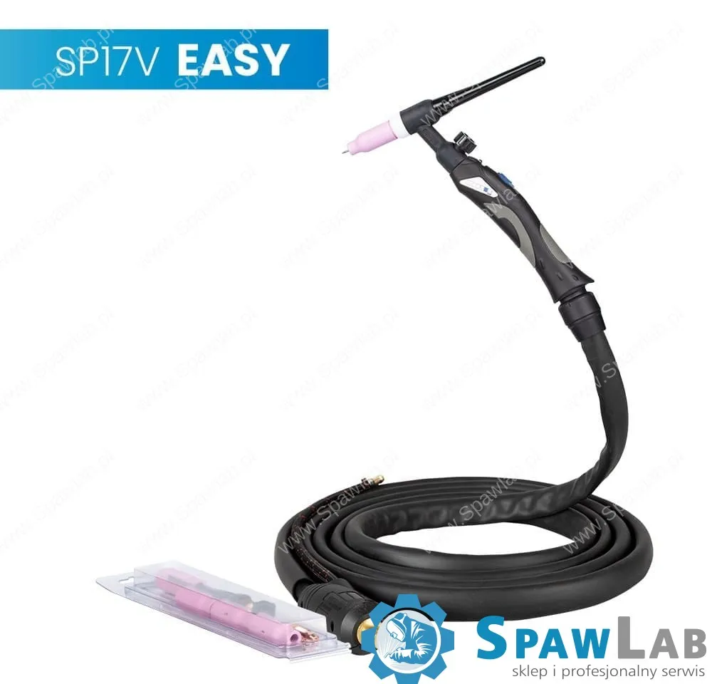Spartus Uchwyt TIG 17V, 4m, seria Easy, sterowanie w rękojeści, pakiet D, SK35, 2m wężyk, Rec6