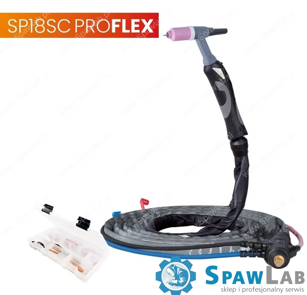 Spartus Uchwyt TIG 18SC, 4m, seria ProFLEX, 1B, pakiet U, SK35, 30cm wężyka, Rec6