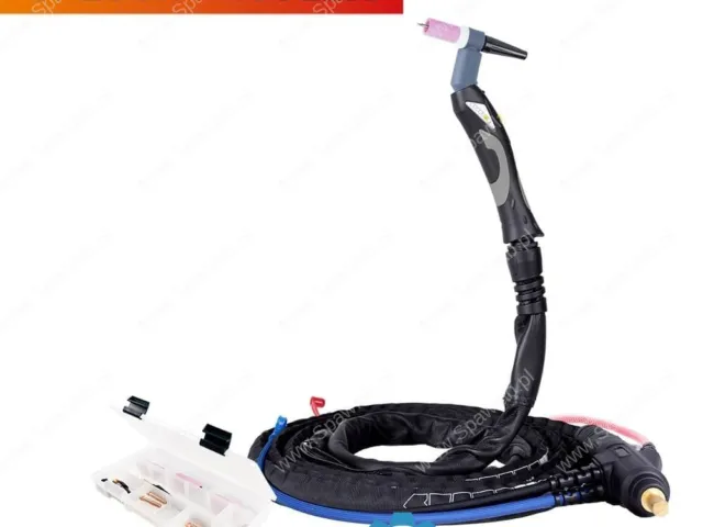 Spartus Uchwyt TIG 250R z obrotową główką SP9-90R, 4m, seria ProFLEX, mini 1B, pakiet U, SK35, 30cm wężyka, Rec6
