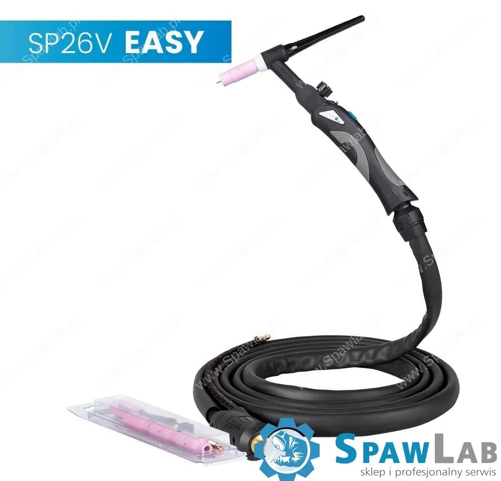 Spartus Uchwyt TIG 26V, 4m, seria Easy, sterowanie w rękojeści, pakiet D, SK35, 2m wężyk, Rec6