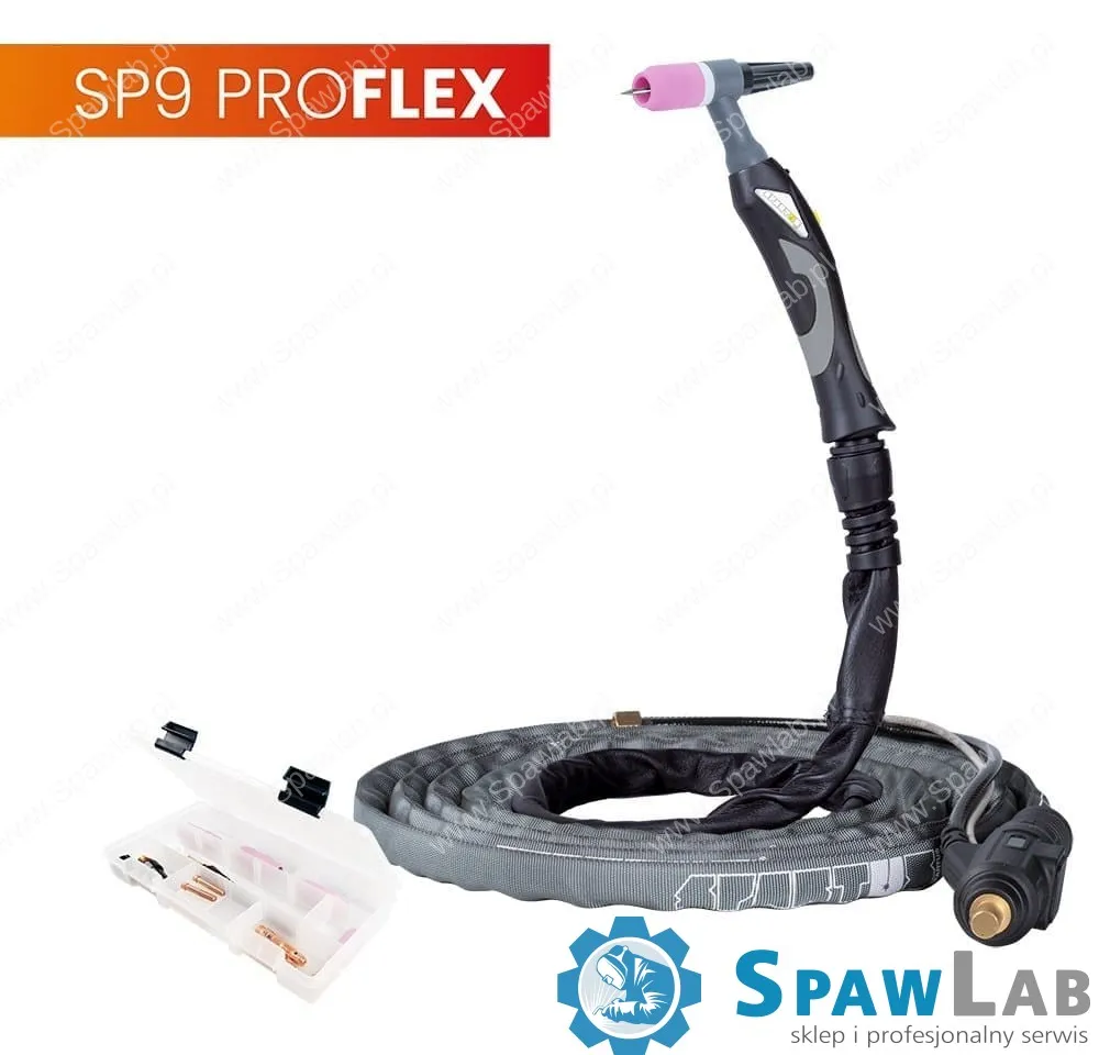 Spartus Uchwyt TIG 9, 4m, seria ProFLEX, mini 1B, pakiet U, SK35, 30cm wężyka, Rec6