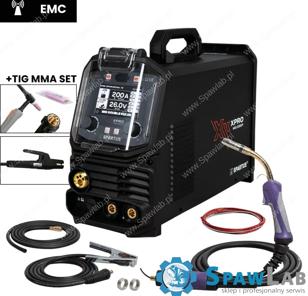 Spartus XPro MIG 200 Dual Pulse Pakiet MIG TIG MMA