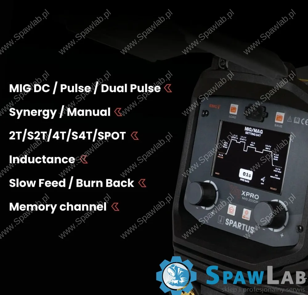 Spartus XPro MIG 200 Dual Pulse Pakiet MIG TIG MMA, zdjęcie 2