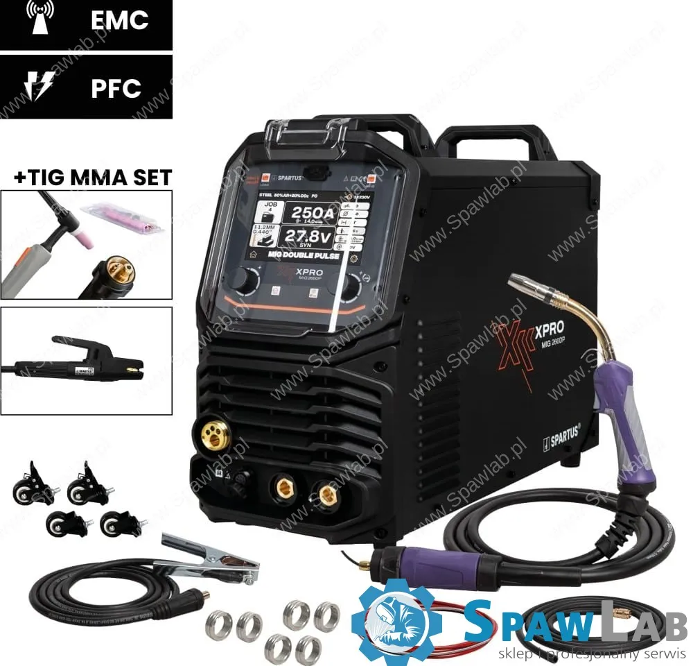 Spartus XPro MIG 260 Dual Pulse Paket MIG TIG MMA