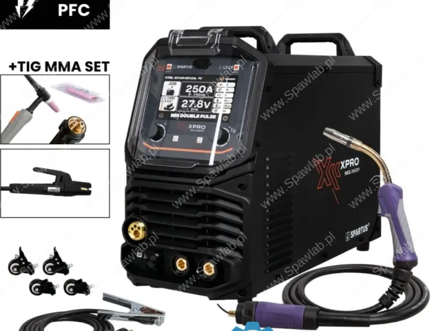 Spartus XPro MIG 260 Dual Pulse Pakiet MIG TIG MMA