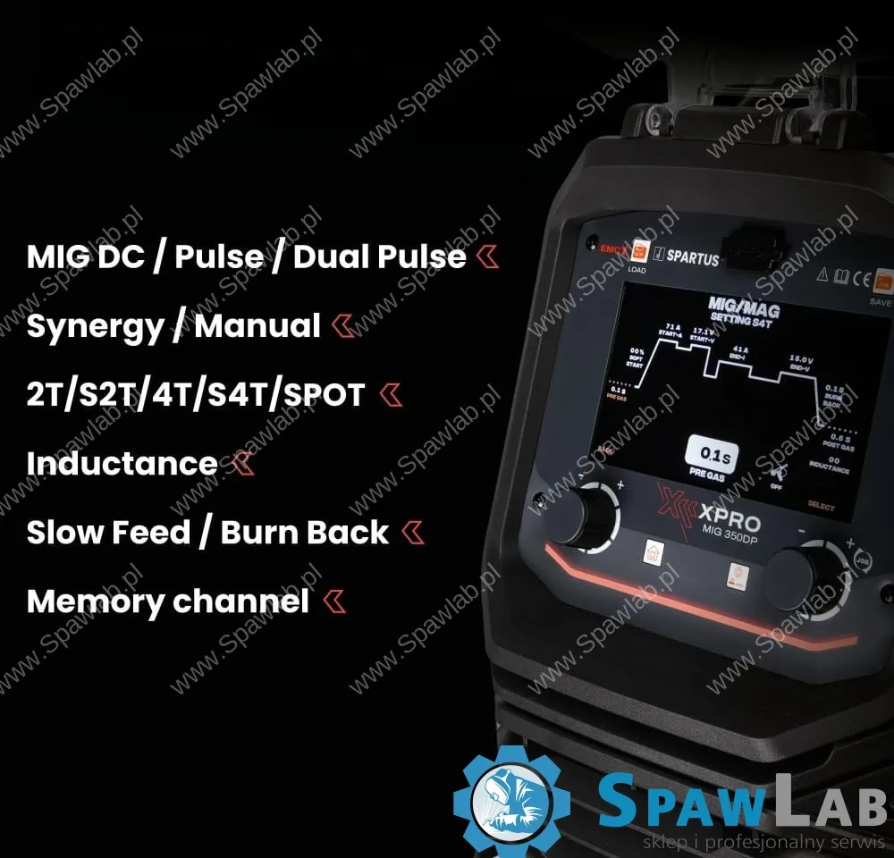 Spartus XPro MIG 350 Dual Pulse Pakiet, zdjęcie 2