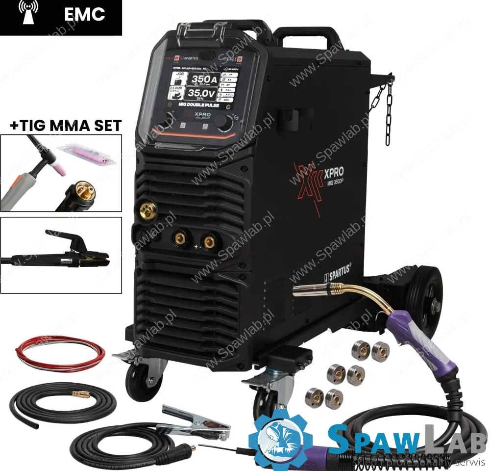 Spartus XPro MIG 350 Dual Pulse Pakiet MIG TIG MMA