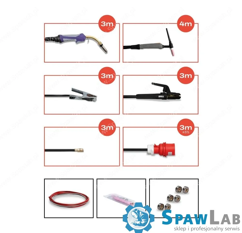 Spartus XPro MIG 350 Dual Pulse Pakiet MIG TIG MMA, zdjęcie 6