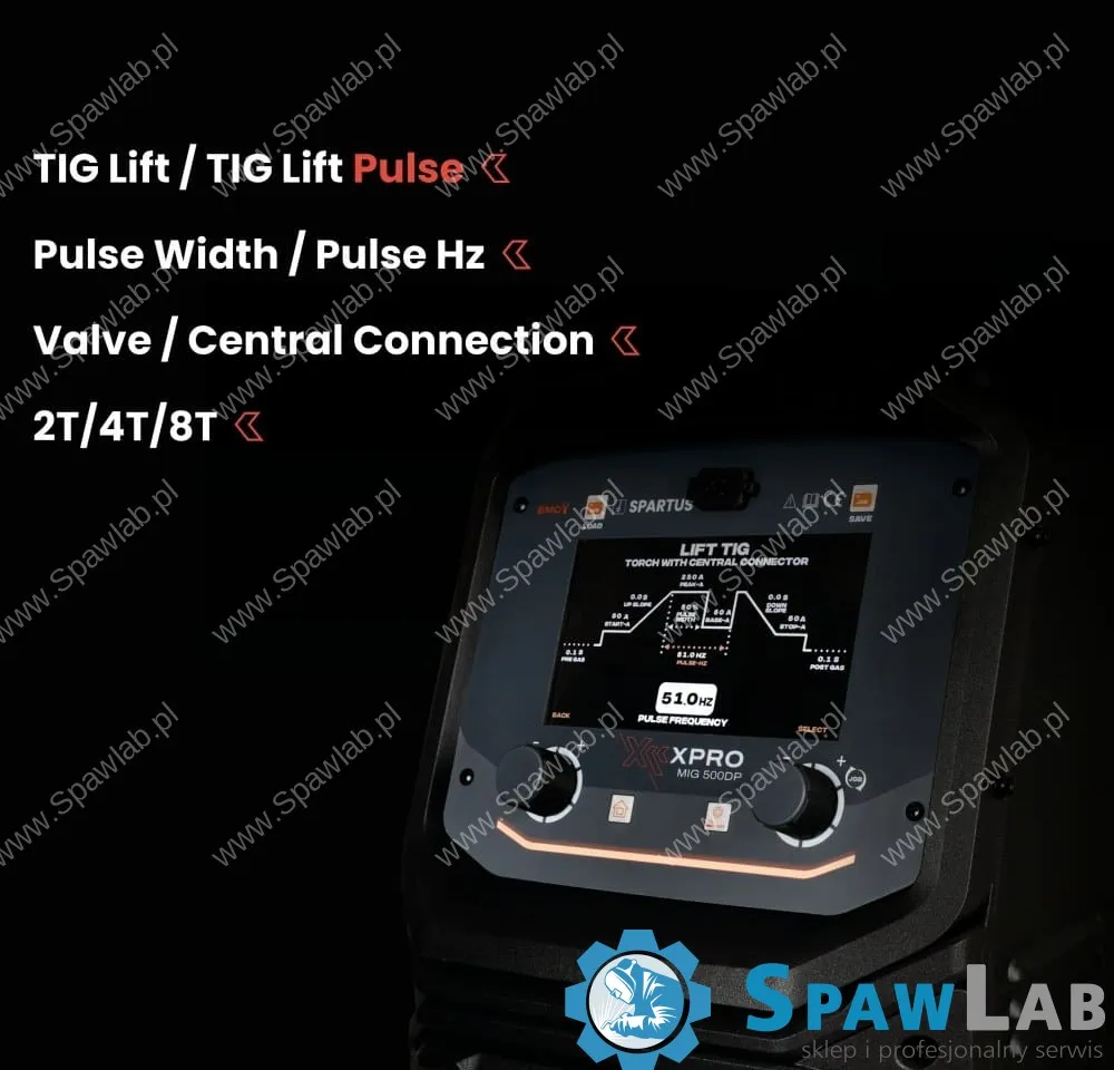 Spartus XPro MIG 500 Dual Pulse [źródło, chłodnica, podajnik, wózek, przewód zespolony 5m] pakiet, zdjęcie 4