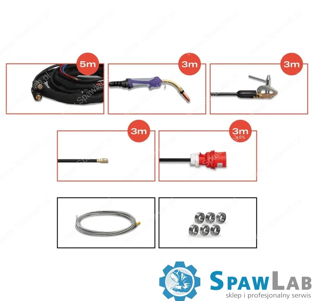 Spartus XPro MIG 500 Dual Pulse [źródło, chłodnica, podajnik, wózek, przewód zespolony 5m] pakiet, zdjęcie 6