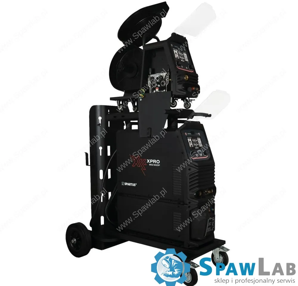Spartus XPro MIG 500 Dual Pulse [źródło, chłodnica, podajnik, wózek, przewód zespolony 5m] pakiet, zdjęcie 7