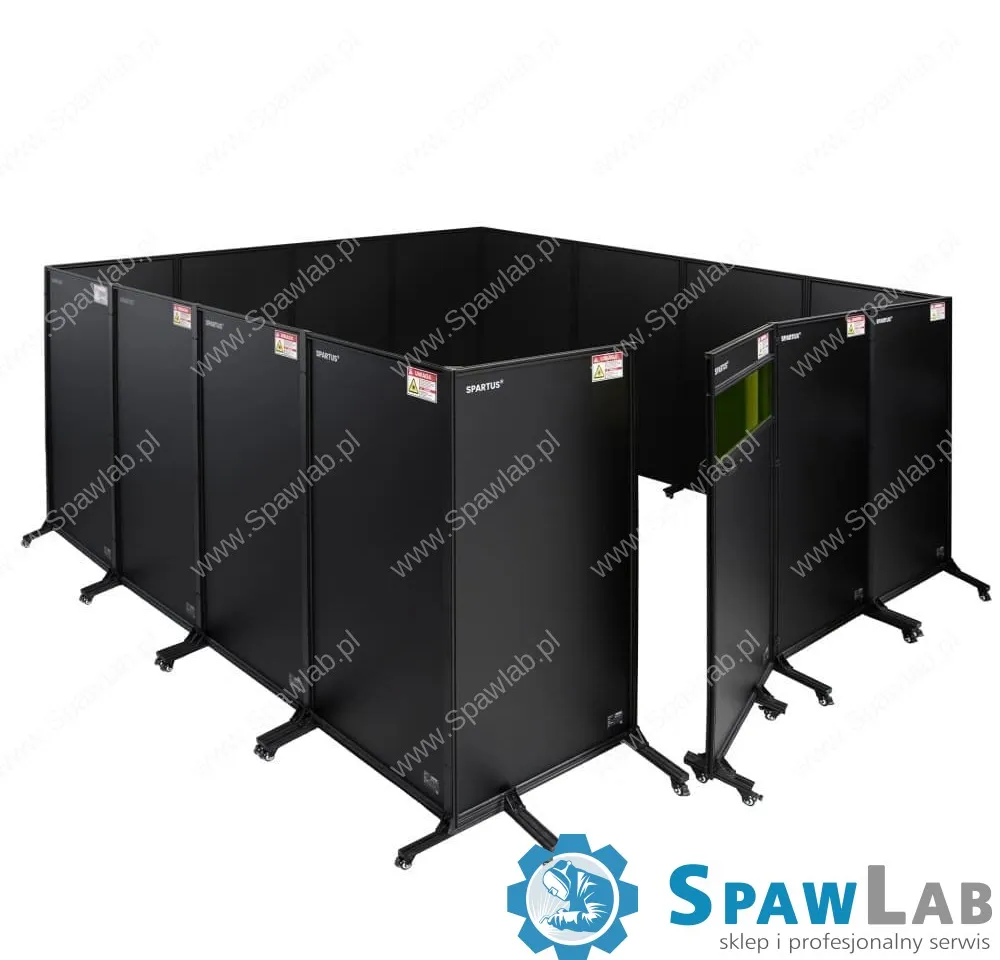 Spartus Zabudowa stanowiska 4460×4400 do spawania laserowego