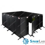 Spartus Zabudowa stanowiska 4460×4400 do spawania laserowego