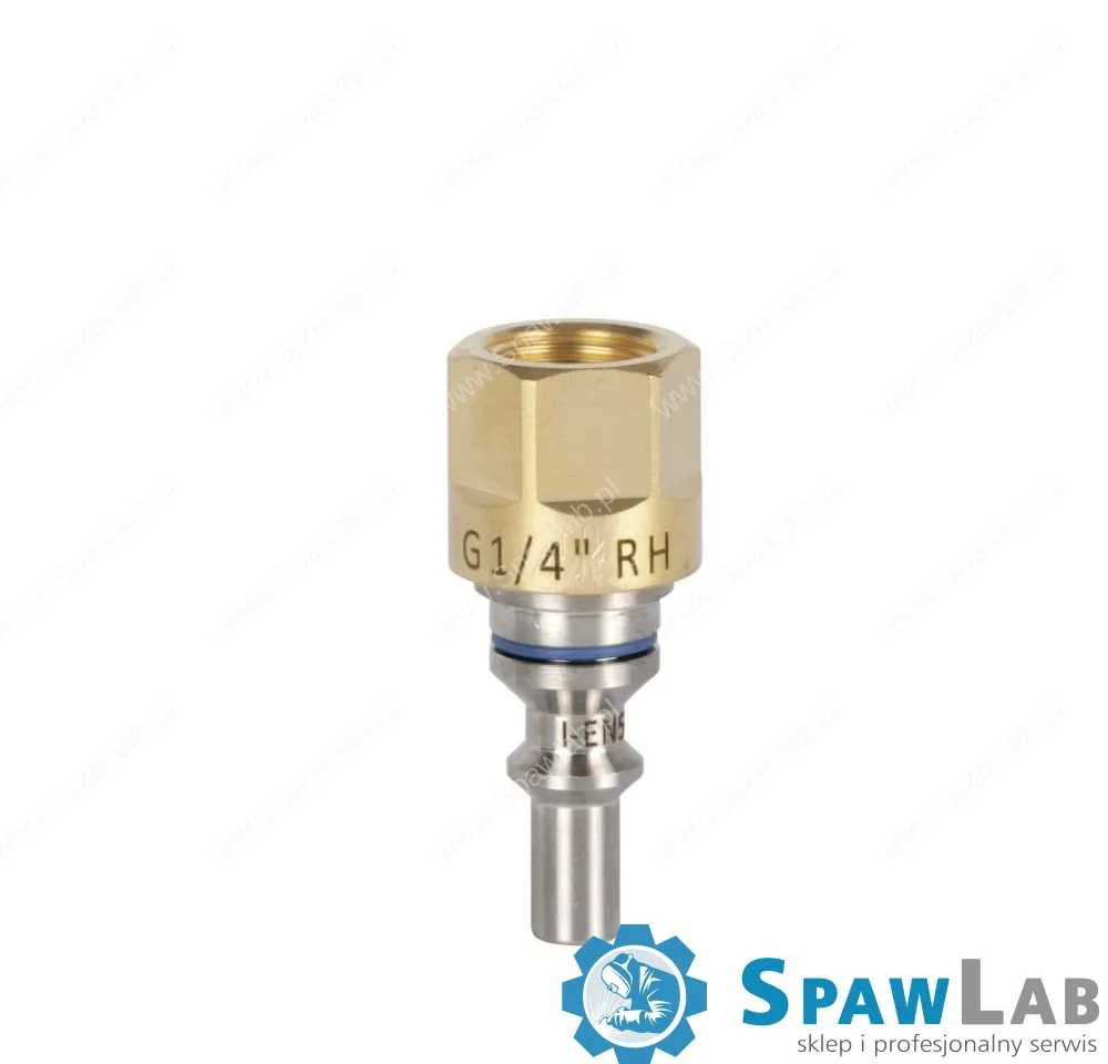 Spartus Złączka przypalnikowa - wtyczka z gwintem wew. G 1/4”RH (tlen)