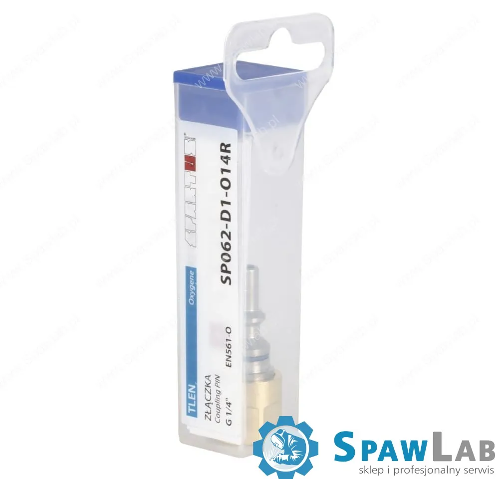 Spartus Złączka przypalnikowa - wtyczka z gwintem wew. G 1/4”RH (tlen), zdjęcie 2