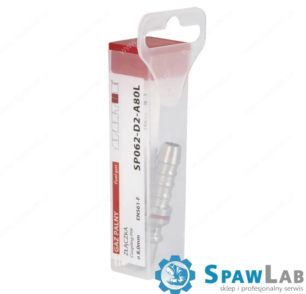 Spartus Złączka przyreduktorowa - wtyczka na wąż fi 8,0mm (gaz palny), zdjęcie 2