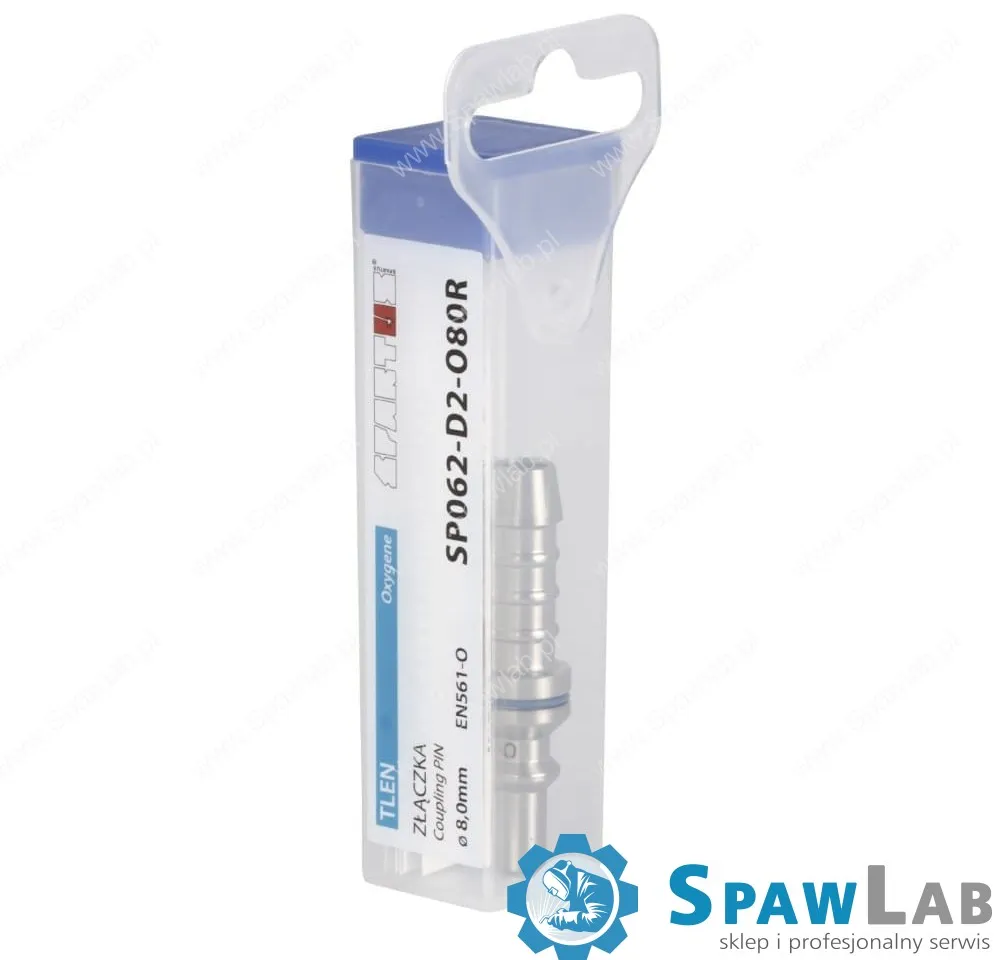 Spartus Złączka przyreduktorowa - wtyczka na wąż fi 8,0mm (tlen), zdjęcie 2