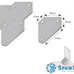 Spartus Zestaw magnesów kątowych 4szt. udźwig: 4kg