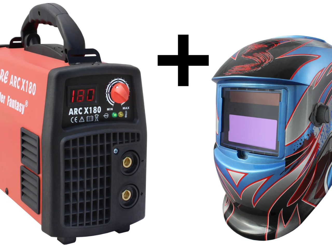 Spawarka ARC MMA ADORE X/180 IGBT Welder Fantasy + przyłbica samościemniająca 3035