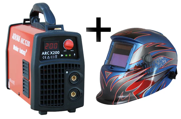 Spawarka ARC MMA ADORE X/200 IGBT Welder Fantasy + przyłbica samościemniająca 3035/S