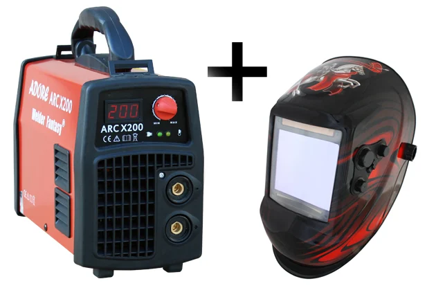 Spawarka ARC MMA ADORE X/200 IGBT Welder Fantasy + przyłbica samościemniająca 3037