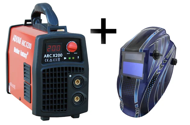 Spawarka ARC MMA ADORE X/200 IGBT Welder Fantasy + przyłbica TECMEN T-700