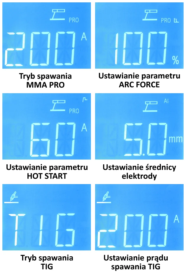 Spawarka ARC MMA inwertorowa DROID MMA 200 Welder Fantasy z opcją TIG LIFT, zdjęcie 3