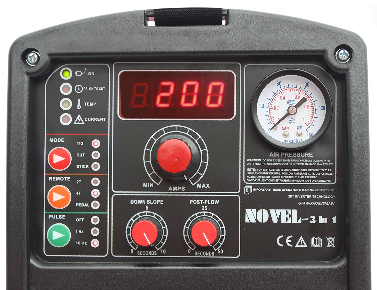 Spawarka inwerterowa NOVEL 3w1 TIG-PULSE/MMA/PLASMA Welder Fantasy, zdjęcie 2