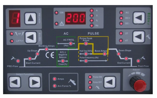 Spawarka inwertorowa JET TIG AC/DC 200 IGBT Welder Fantasy+ uchwyt Parker HOT, zdjęcie 2