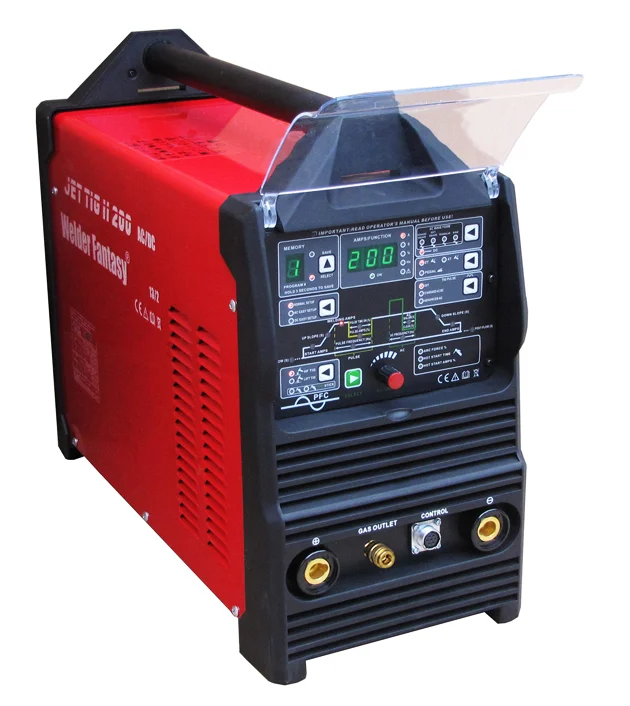 Spawarka inwertorowa JET TIG II AC/DC 200 IGBT PFC Welder Fantasy+uchwyt parker HOT