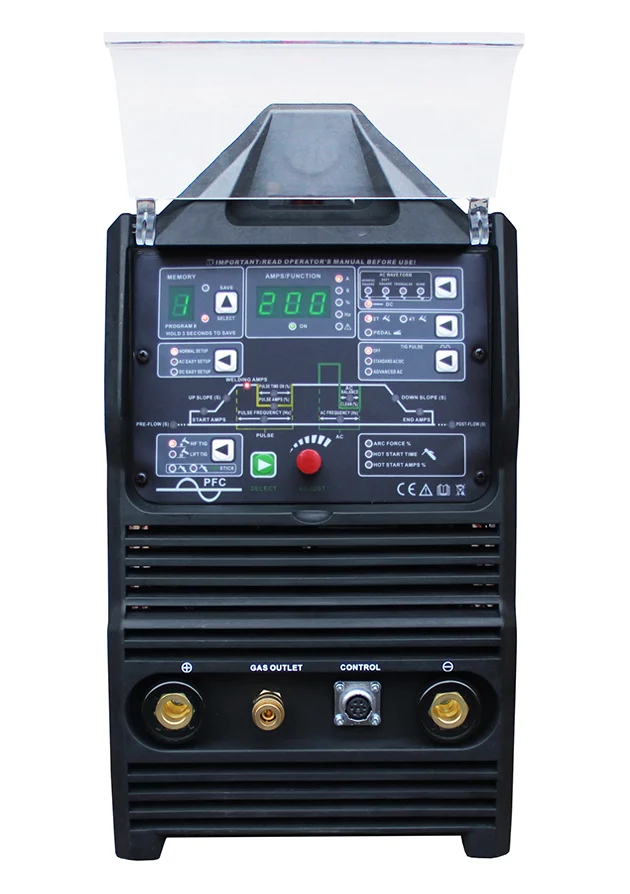 Spawarka inwertorowa JET TIG II AC/DC 200 IGBT PFC Welder Fantasy+uchwyt parker HOT, zdjęcie 3