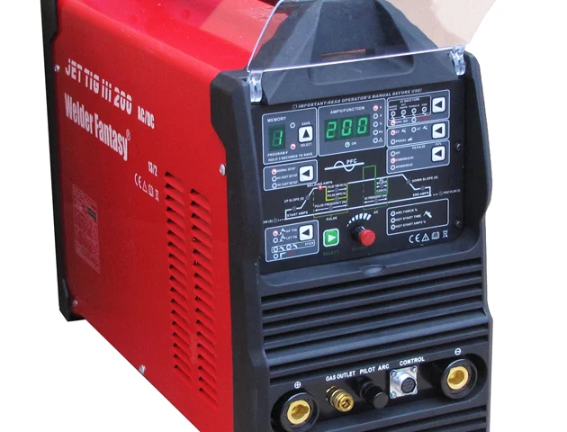 Spawarka inwertorowa JET TIG III AC/DC 200 3w1 IGBT PFC PLASMA Welder Fantasy+uchwyt tig parker HOT