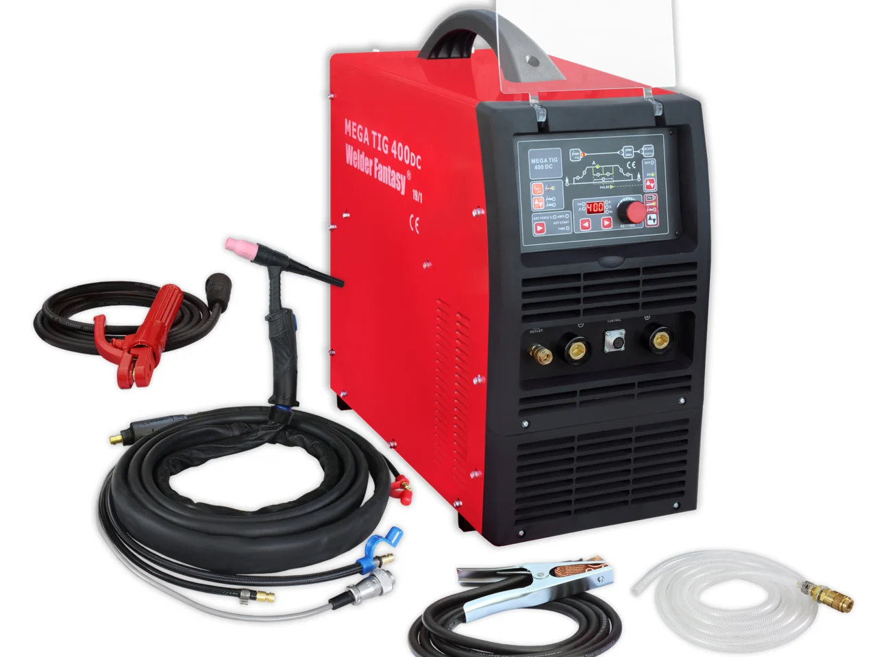 Spawarka inwertorowa MegaTig 400DC Uchwyt T5W 4m+Chłodnica+Wózek, zdjęcie 2