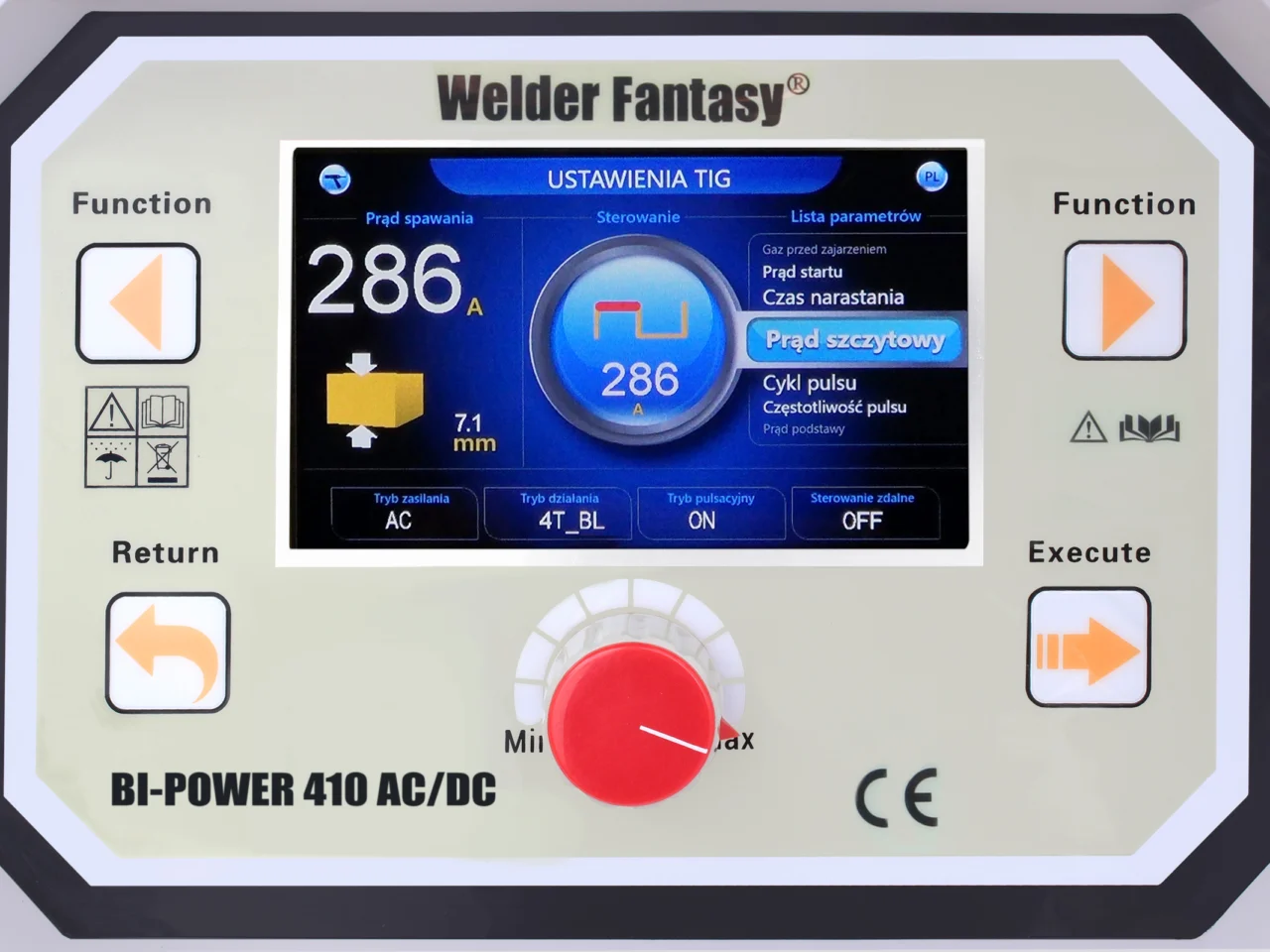 Spawarka inwertorowa TIG BI-POWER PERFECT 410 AC/DC Welder Fantasy HOT, zdjęcie 4