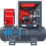 Sprężarka śrubowa ARROW II VSD 15 kW/500 710-1100 l/min. 16 Bar zestaw na zbiorniku poziomym 500L+ osuszacz + filtry ISO 8573-1 1:4:1, zdjęcie 7
