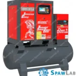 Sprężarka śrubowa ARROW II VSD 15 kW/500 720-1800 l/min. 10 Bar zestaw na zbiorniku poziomym 500L + osuszacz + filtry ISO 8573-1 1:4:1