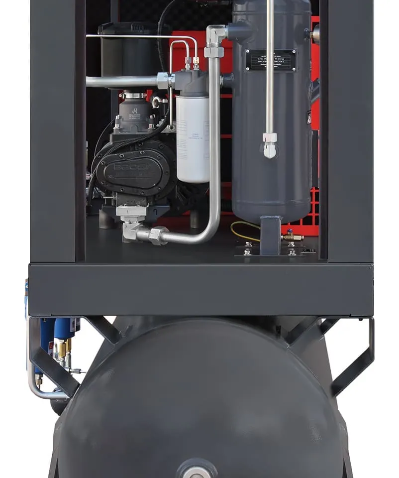 Sprężarka śrubowa ARROW II VSD 15 kW/500 720-1800 l/min. 10 Bar zestaw na zbiorniku poziomym 500L + osuszacz + filtry ISO 8573-1 1:4:1, zdjęcie 10