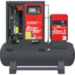Sprężarka śrubowa ARROW II VSD 15 kW/500 720-1800 l/min. 10 Bar zestaw na zbiorniku poziomym 500L + osuszacz + filtry ISO 8573-1 1:4:1, zdjęcie 3