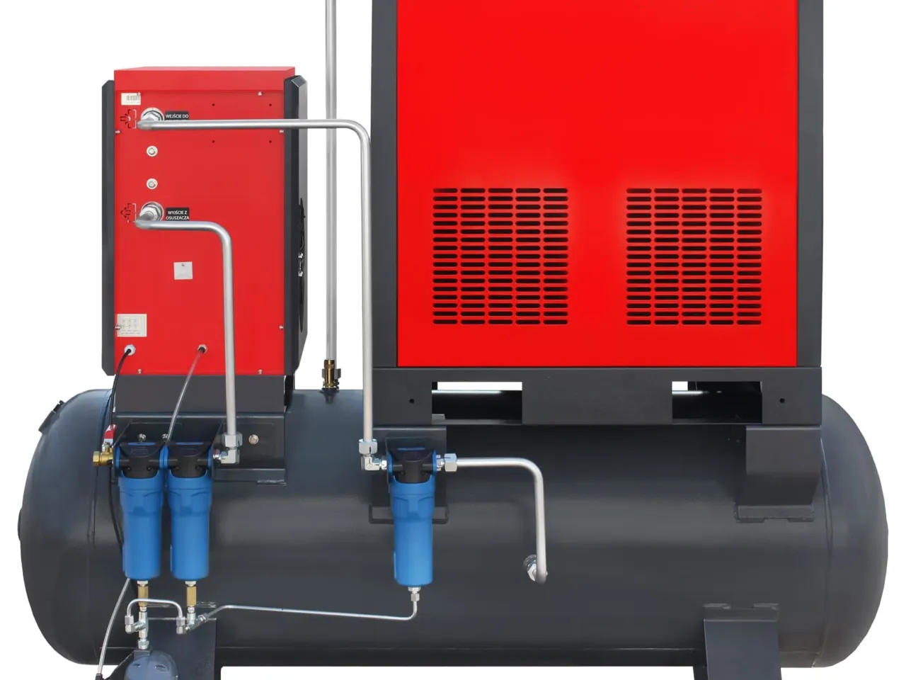 Sprężarka śrubowa ARROW II VSD 15 kW/500 720-1800 l/min. 10 Bar zestaw na zbiorniku poziomym 500L + osuszacz + filtry ISO 8573-1 1:4:1, zdjęcie 6