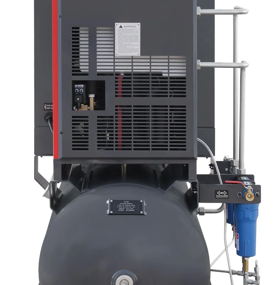 Sprężarka śrubowa ARROW II VSD 15 kW/500 720-1800 l/min. 10 Bar zestaw na zbiorniku poziomym 500L + osuszacz + filtry ISO 8573-1 1:4:1, zdjęcie 8