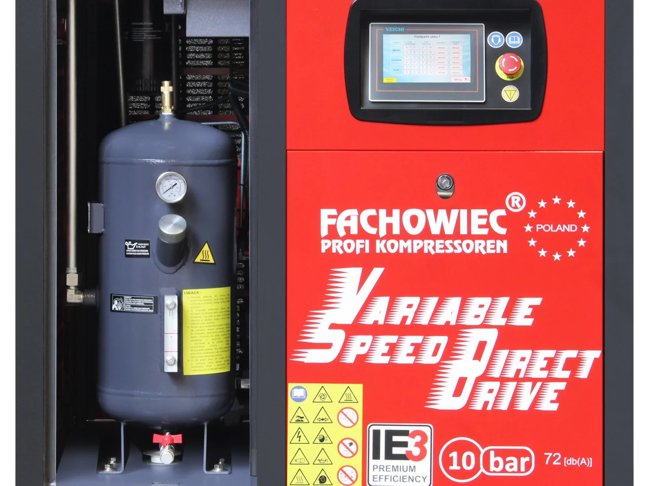 Sprężarka śrubowa Profi Kompressoren ARROW II 22 kW VSD 1160-3000 l/min 10 bar 400V napęd bezpośredni, zdjęcie 4