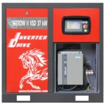 Sprężarka śrubowa Profi Kompressoren ARROW II 37 kW VSD 2040-5600 l/min 10 bar 400V napęd bezpośredni, zdjęcie 5