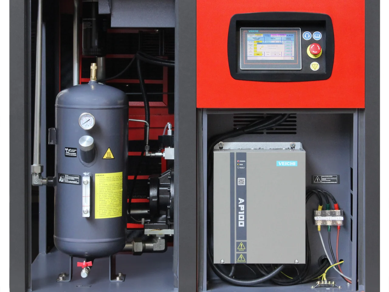 Sprężarka śrubowa Profi Kompressoren ARROW II 37 kW VSD 2040-5600 l/min 10 bar 400V napęd bezpośredni, zdjęcie 6